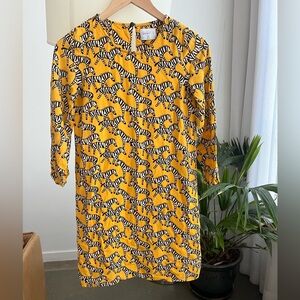 Compania Fantastica Zebra Print Mini Dress